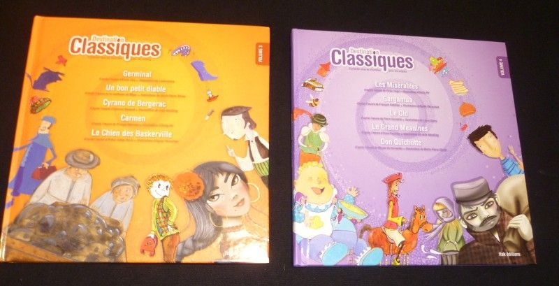 Destination classiques, 5 grandes oeuvres illustrées pour les enfants (4 volumes)