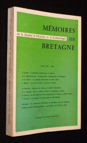 Mémoires de la Société d'Histoire et d'Archéologie de Bretagne, Tome LVII (1980)