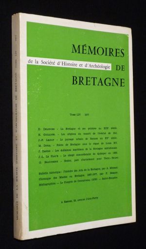 Mémoires de la Société d'Histoire et d'Archéologie de Bretagne, Tome LIV (1977)
