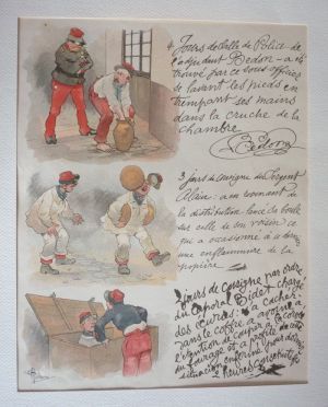 Illustration d'Albert Guillaume : Mon Sursis