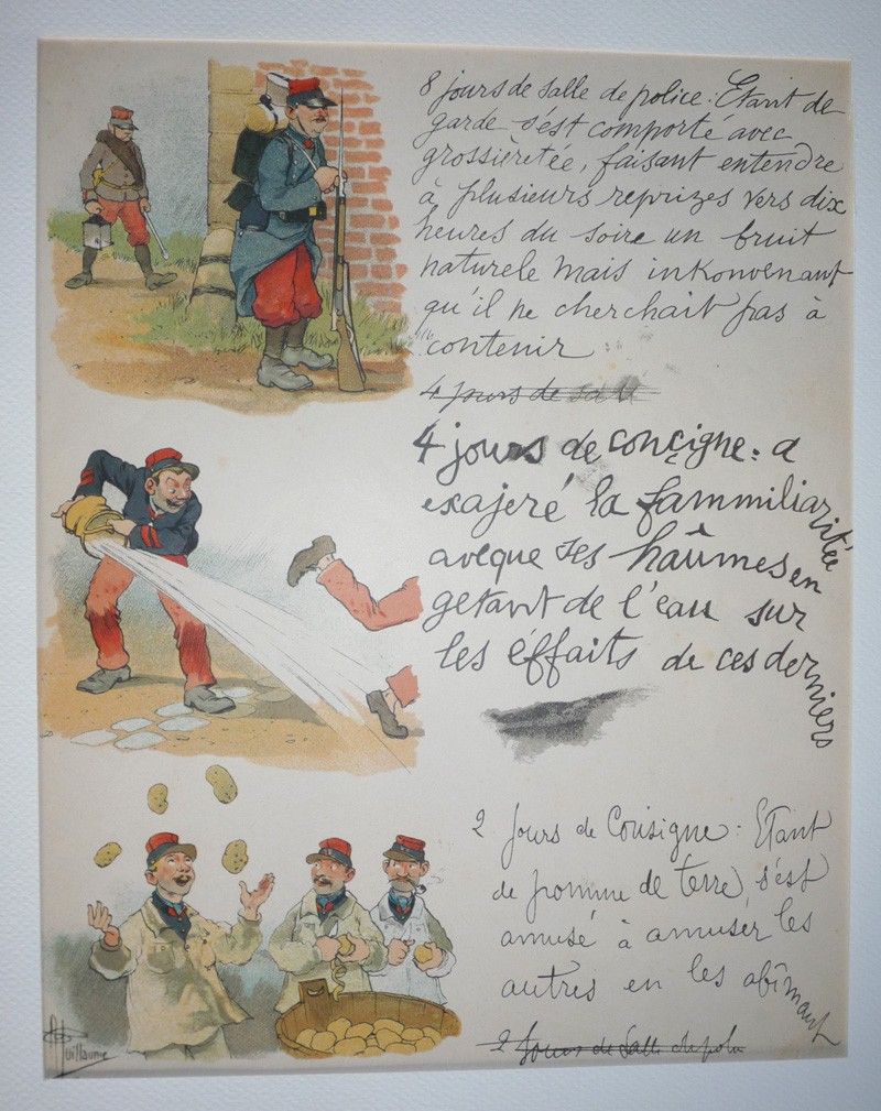 Illustration d'Albert Guillaume : Mon Sursis