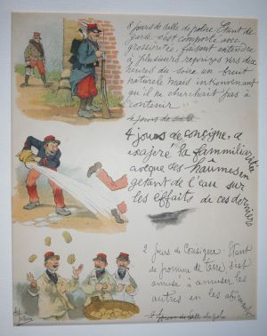 Illustration d'Albert Guillaume : Mon Sursis