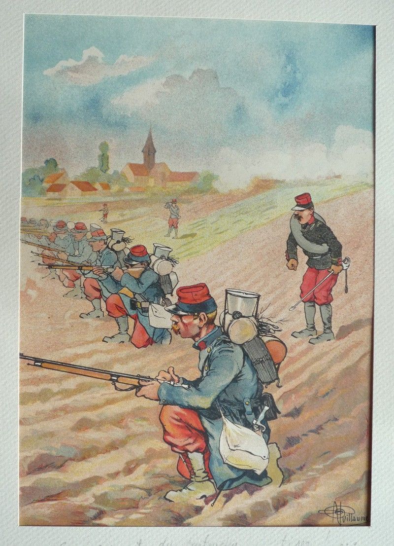 Illustration d'Albert Guillaume : Simulacre (Mon Sursis)