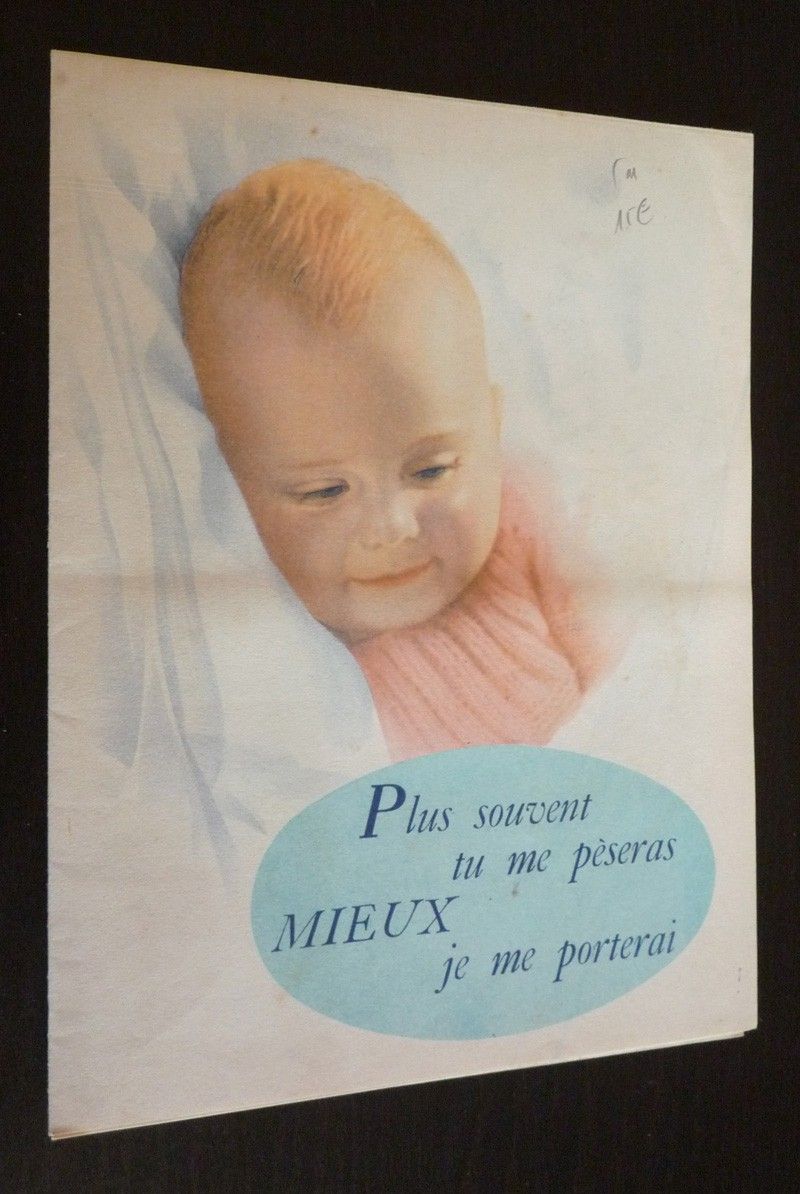 Plus souvent tu me pèseras, mieux je me porterai : Courbe de croissance éditée par Mont Blanc