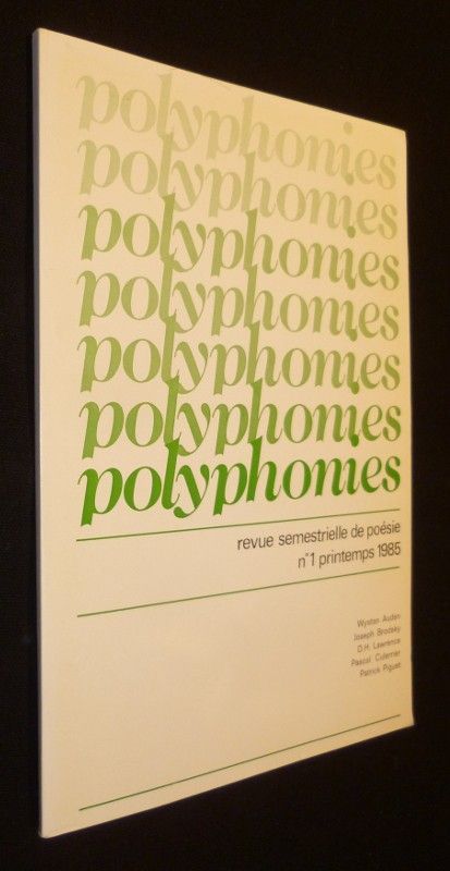 Polyphonies, revue trimestrielle de poésie (du n°1 au n°20)