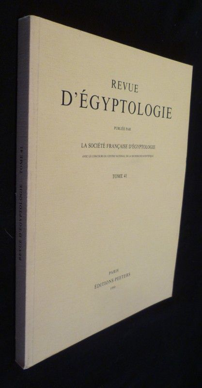 Revue d'égyptologie, Tome 41