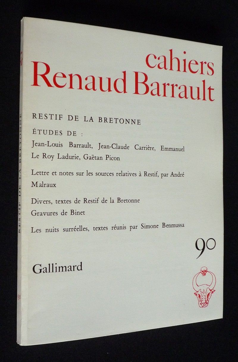 Cahiers Renaud Barrault, n°90 : Restif de la Bretonne