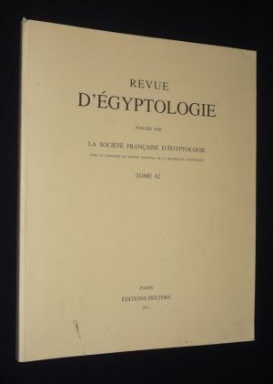 Revue d'égyptologie, tome 62