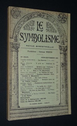 Le Symbolisme (n°370-371, juin-septembre 1965)