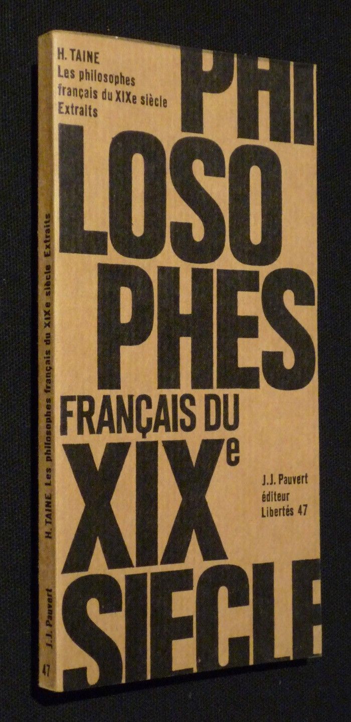 Les Philosophes français du XIXe siècle (extraits)