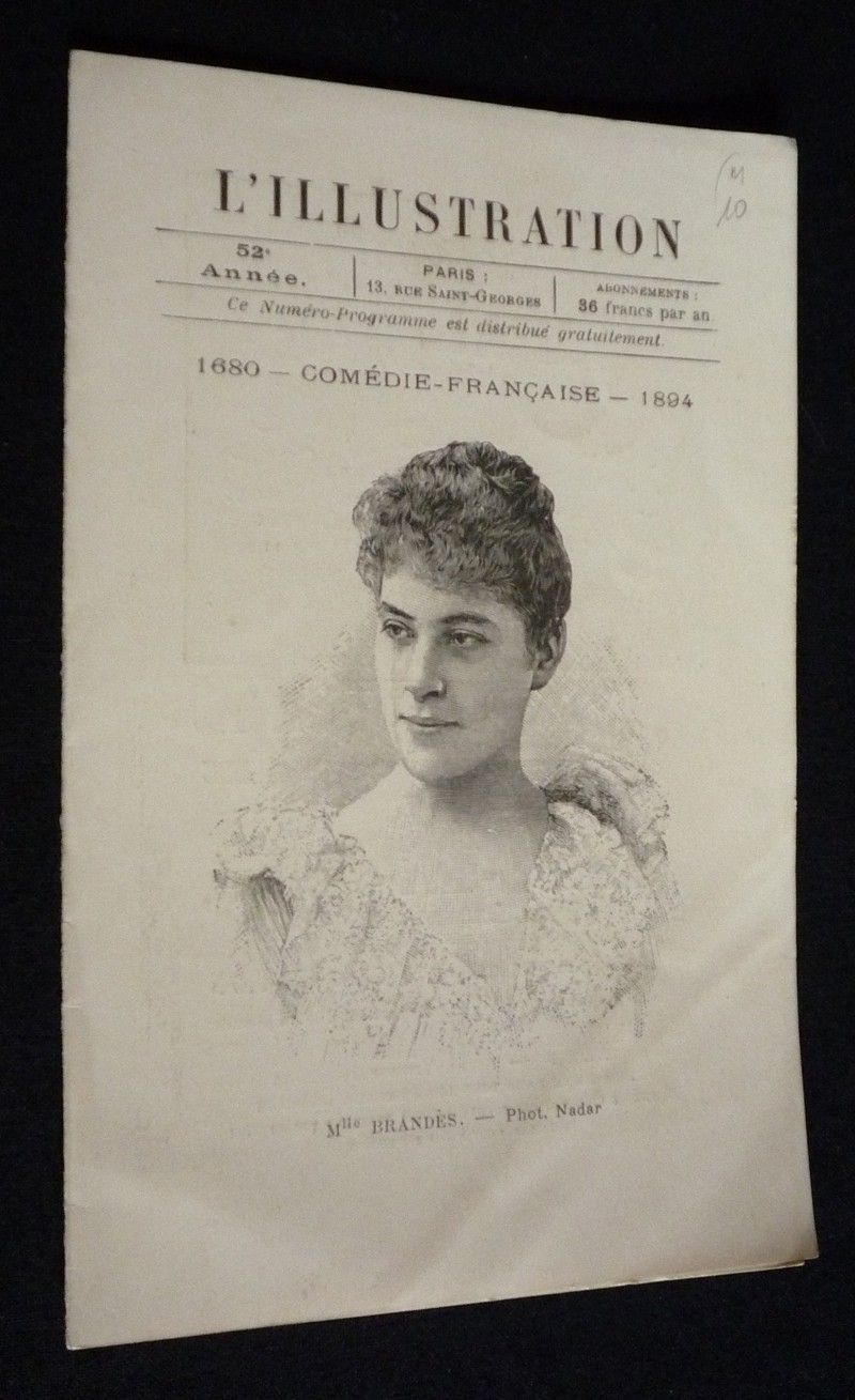 L'Illustration (52e année, numéro-programme du 11 avril 1894) : Cabotins !