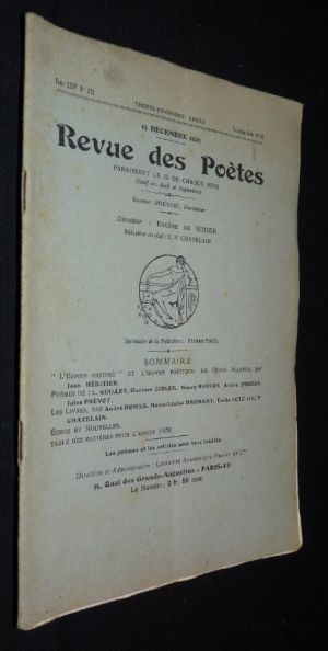 Revue des poètes (lot de 10 numéros)