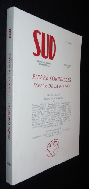 Sud, revue littéraire trimestrielle, Pierre Torreilles espace de la parole (hors-série 1985)