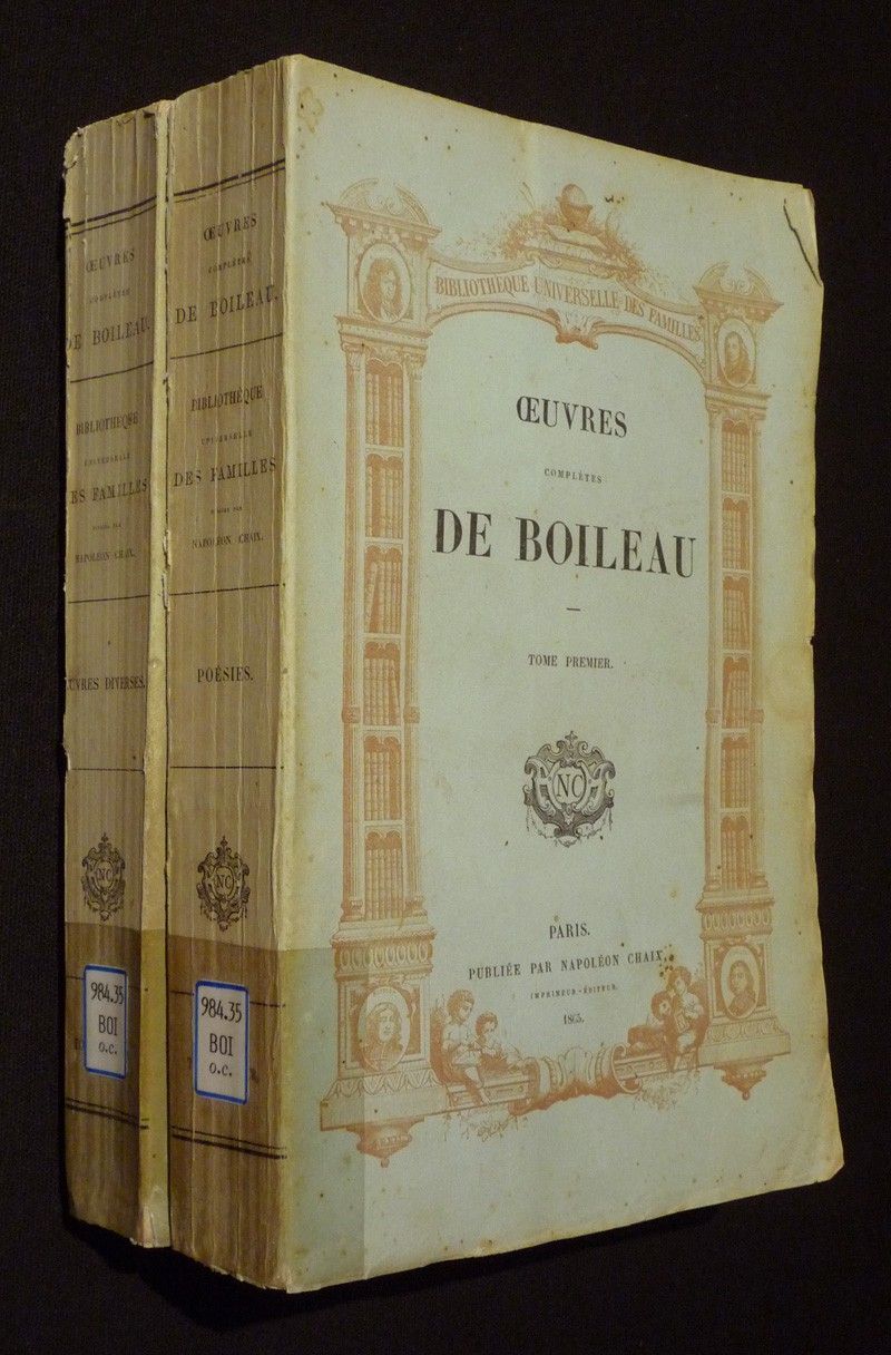Oeuvres complètes de Boileau (2 volumes)