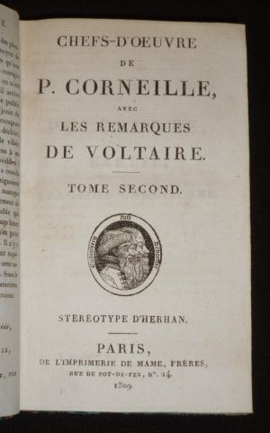 Chefs d'oeuvre de P. Corneille, avec les remarques de Voltaire (Tome 2)