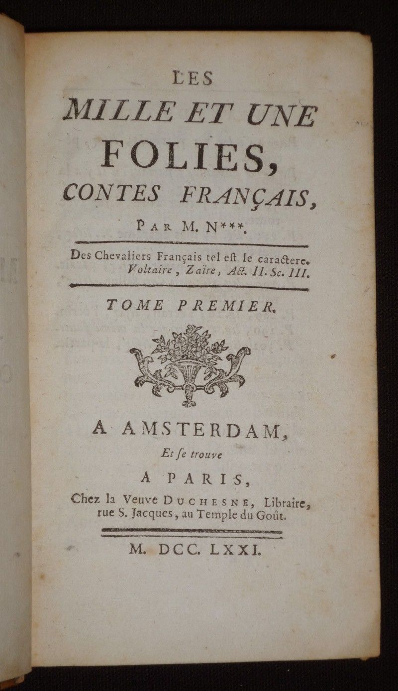 Les Mille et une folies, contes français (4 volumes en EO)