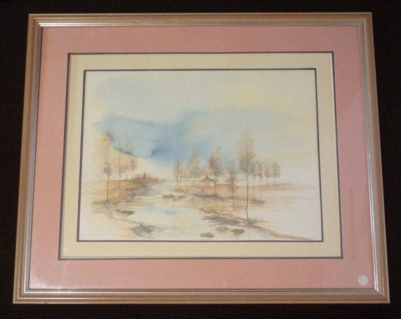 Aquarelle originale de Vincent Toullec (encadré)