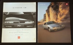 Citroën XM. Plaquette de présentation et caractéristiques techniques