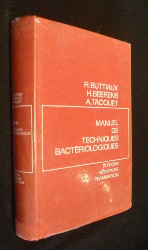 Manuel de techniques bactériologiques