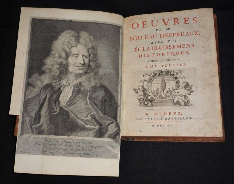 Oeuvres de Mr. Boileau Despréaux. Avec des éclaircissemens historiques donnez par lui-même (2 volumes)