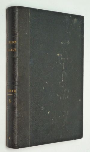L'Union médicale (nouvelle série, tome cinquième - 1er trimestre 1860)