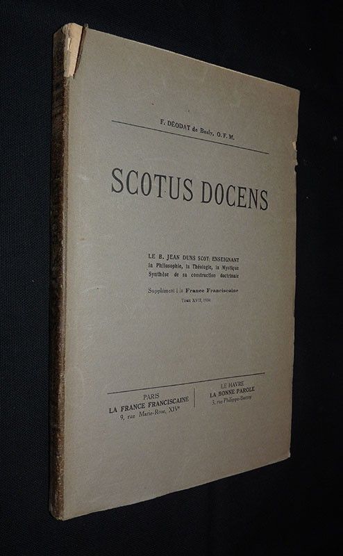 Scotus Docens ou Dun Scot enseignant la philosophie, la théologie, la mystique