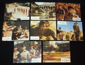 Lot de 8 photos du film Le Pont de la rivière Kwaï