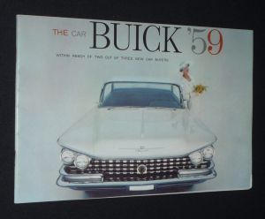 The Car Buick '59, within reach of two out of three new car buyers (plaquette)
