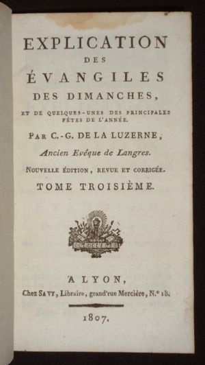 Explication des évangiles des dimanches, et de quelques-unes des principales fêtes de l'année (Tome 3)
