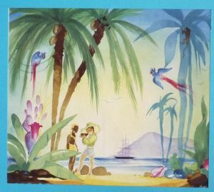 Illustration de Jean-Adrien Mercier : Paysage tropical (Le Rêve de Jean-François)