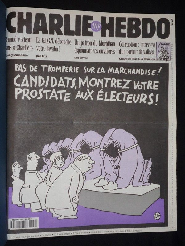 Charlie Hebdo (du n°132 au n°184, année 1995 complète)