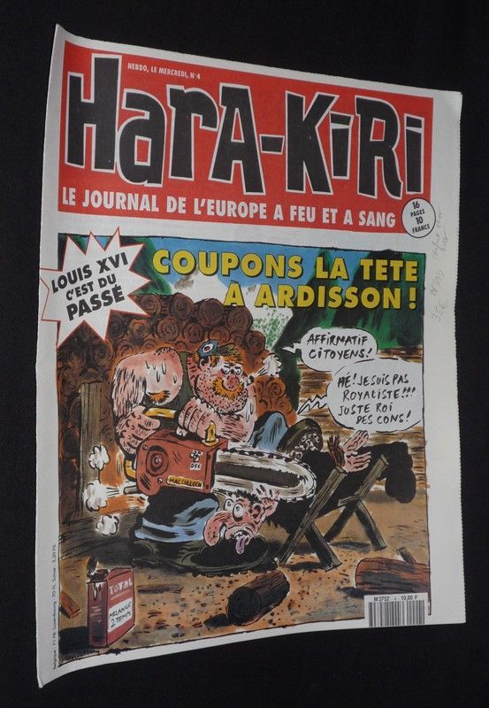 Hara-Kiri Hebdo (n°4, 27 janvier 1993)