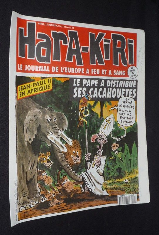 Hara-Kiri Hebdo (n°6, 10 février 1993)