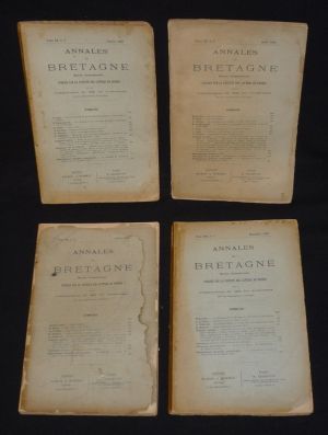 Annales de Bretagne (4 volumes, année 1905 complète)