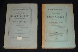 Institutes du droit naturel privé et public et du droit des gens