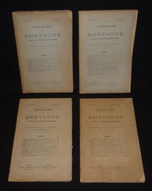 Annales de Bretagne (4 volumes, année 1901 complète)