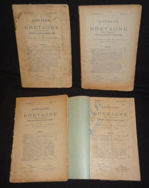 Annales de Bretagne (année 1912 complète + janvier 1913)