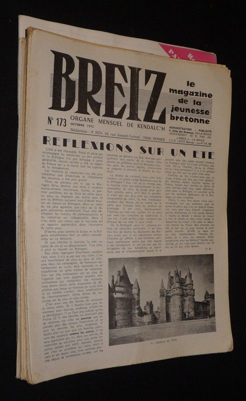 Breiz, le magazine de la jeunesse bretonne (15 numéros)