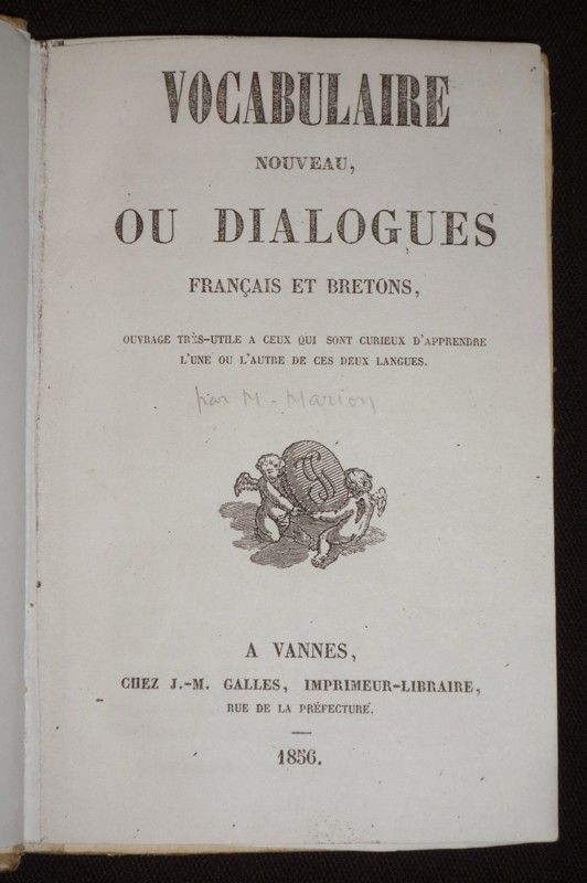 Vocabulaire nouveau, ou dialogues français et bretons