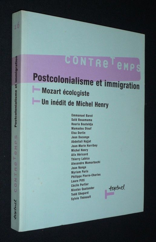 ContreTemps (n°16, février 2006) : Postcolonialisme et immigration