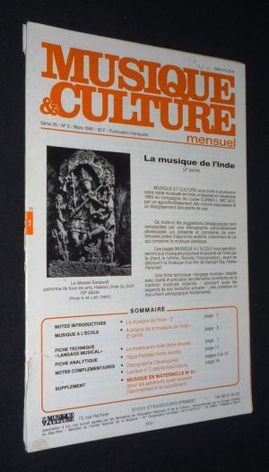 Musique et Culture (Série 35 - n°3 - mars 1990) : La musique de l'Inde (2e partie)
