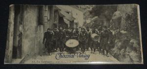 Image publicitaire "Chocolat Vinay" - 33. En campagne : La musique des Chasseurs alpins