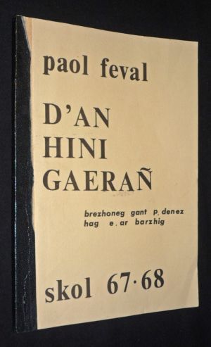 D'an Hini Gaeran - Skol Niv. 67-68, Miz Du 1977