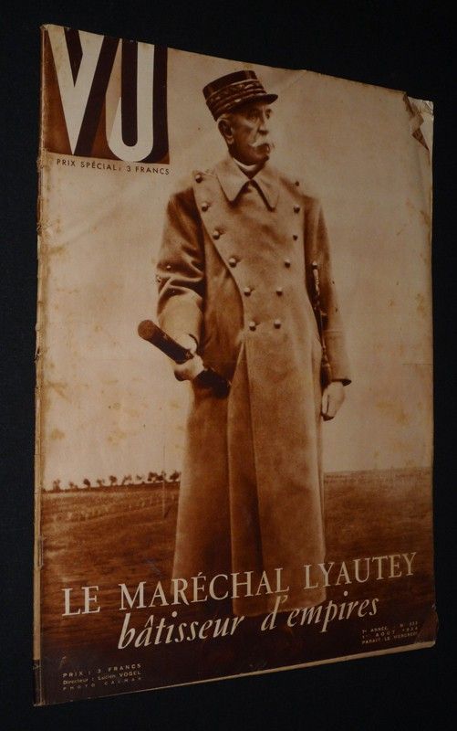 VU (7e année, n°333 - 1er août 1934) : Le Maréchal Lyautey, bâtisseur d'empires
