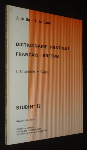 Dictionnaire pratique français-breton, 3. Chandelle-Cygne - Studi N°12, Gouere/Juillet 1979