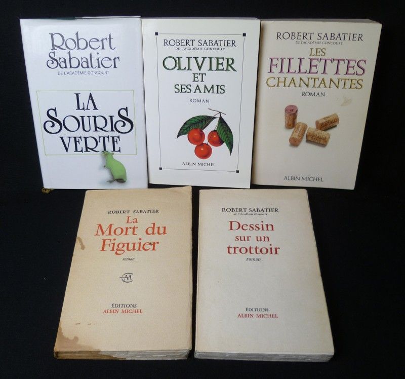 Robert Sabatier (lot de 5 ouvrages)