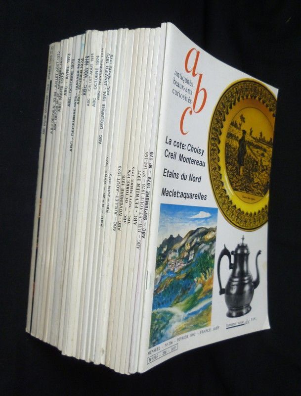 ABC Antiquités Beaux-Arts Curiosités (lot de 25 numéros)
