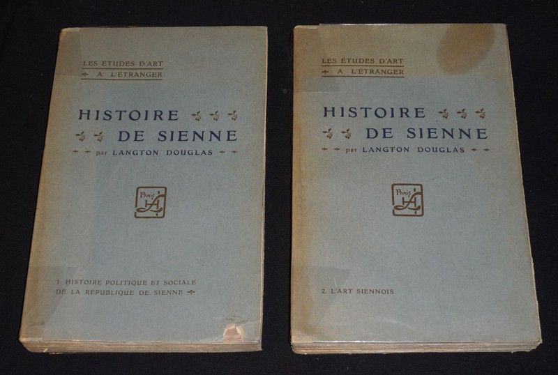 Histoire de Sienne. Tome 1 : Histoire politique et sociale de la République de Sienne. Tome 2 : L'Art siennois (2 volumes)