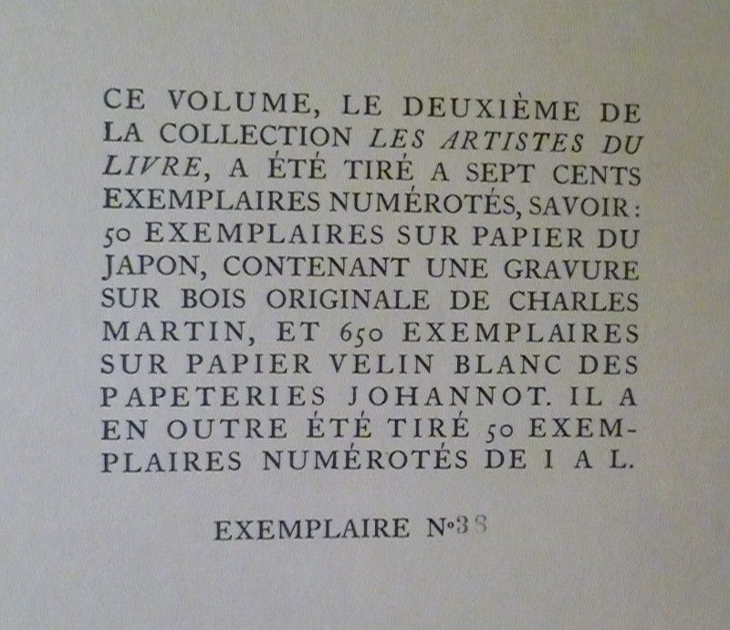 Les artistes du Livre. Charles Martin