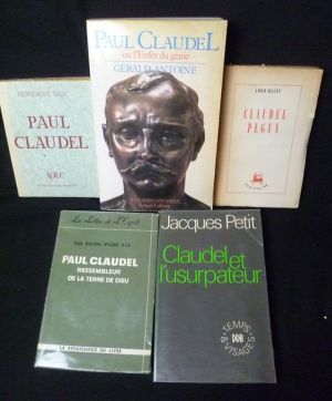 Lot de 5 ouvrages sur Paul Claudel
